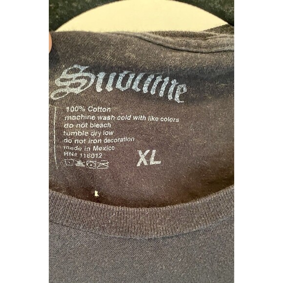 Sublime Tee Size Xl Black Distressed T-Shirt Underwater psychedelics 90s Music - Picture 3 of 9